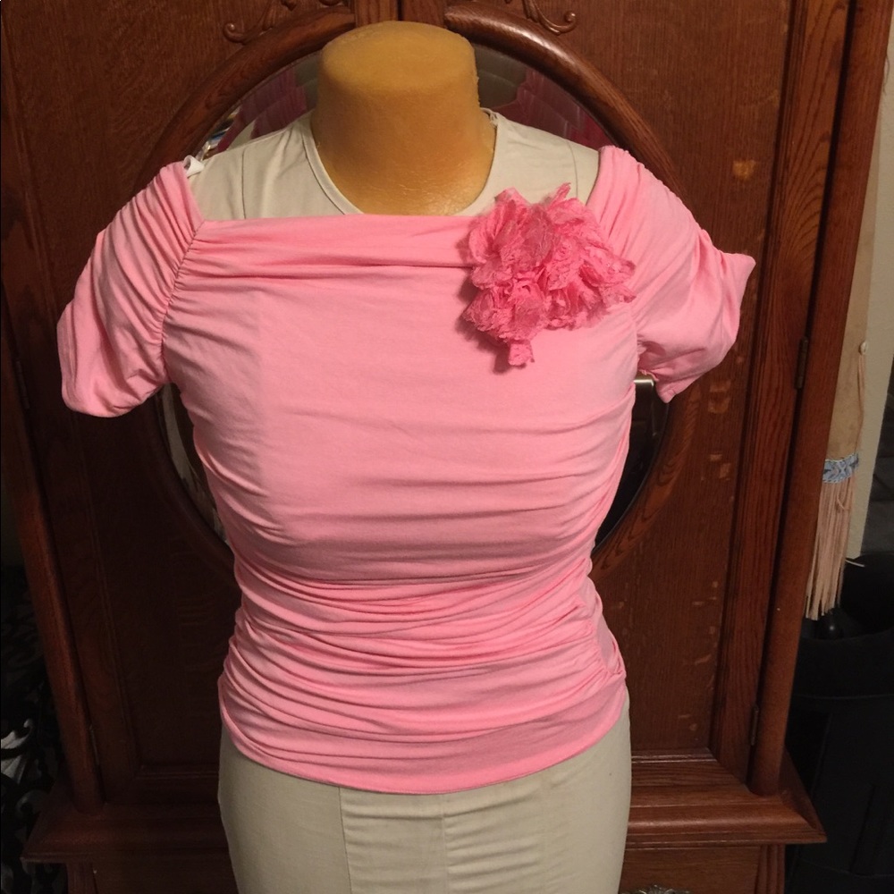 Tulip pink blouse